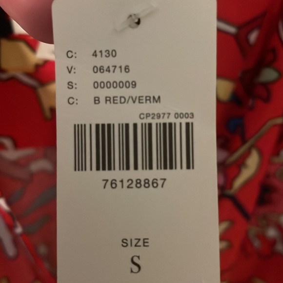 Anthropologie Cotton Tribal Print Dress, Red - Picture 7 of 9